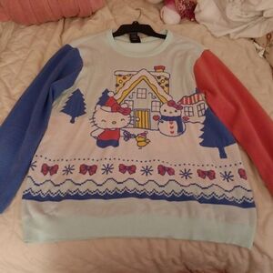 Discontinued Boxlunch Hello Kitty holiday sweater in XL